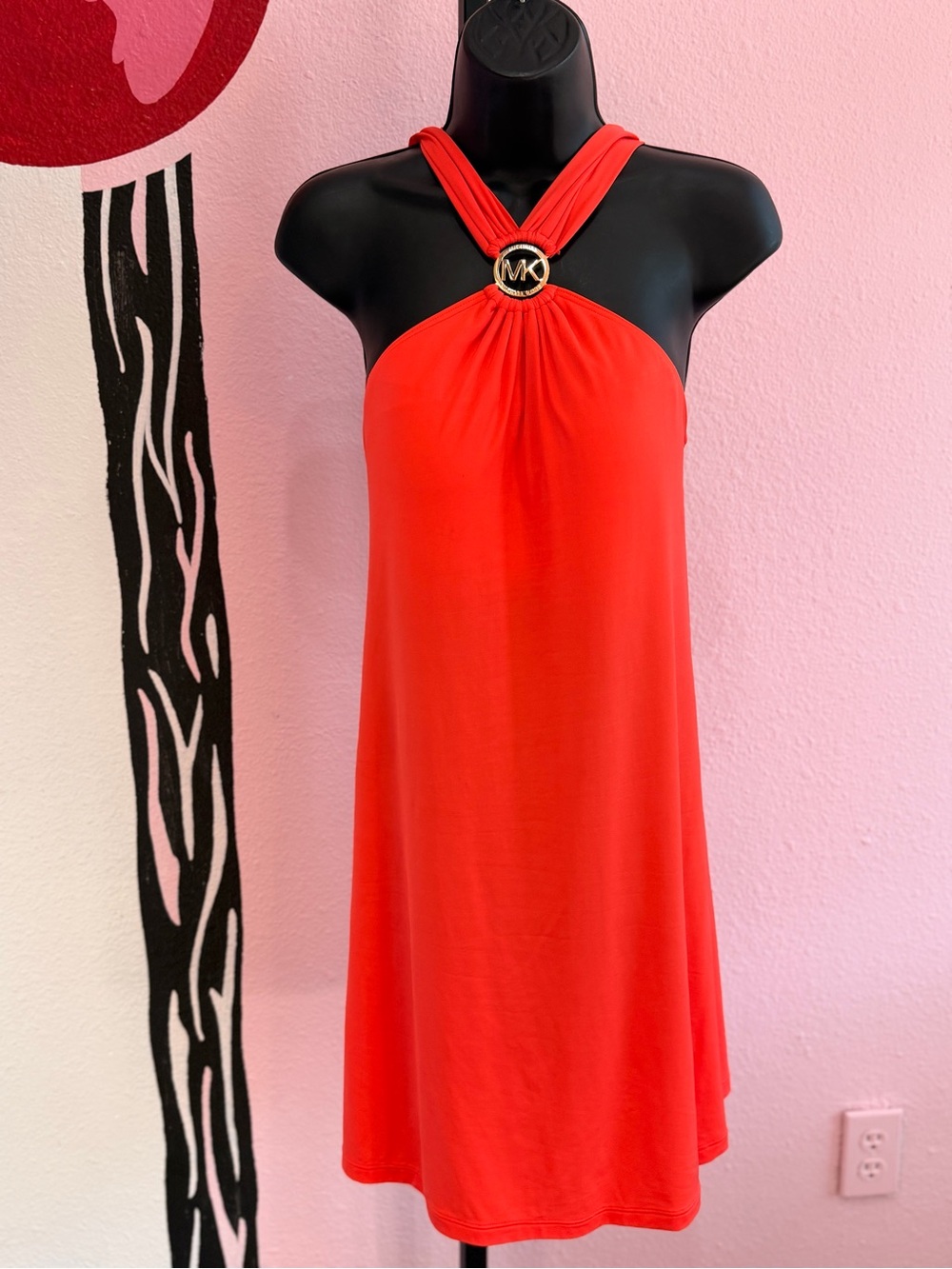 Michael Kors Coral Swim Cover Up Dress Size Small
